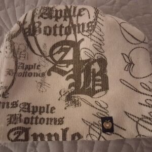 Apple Bottoms Cream and Black Beanie